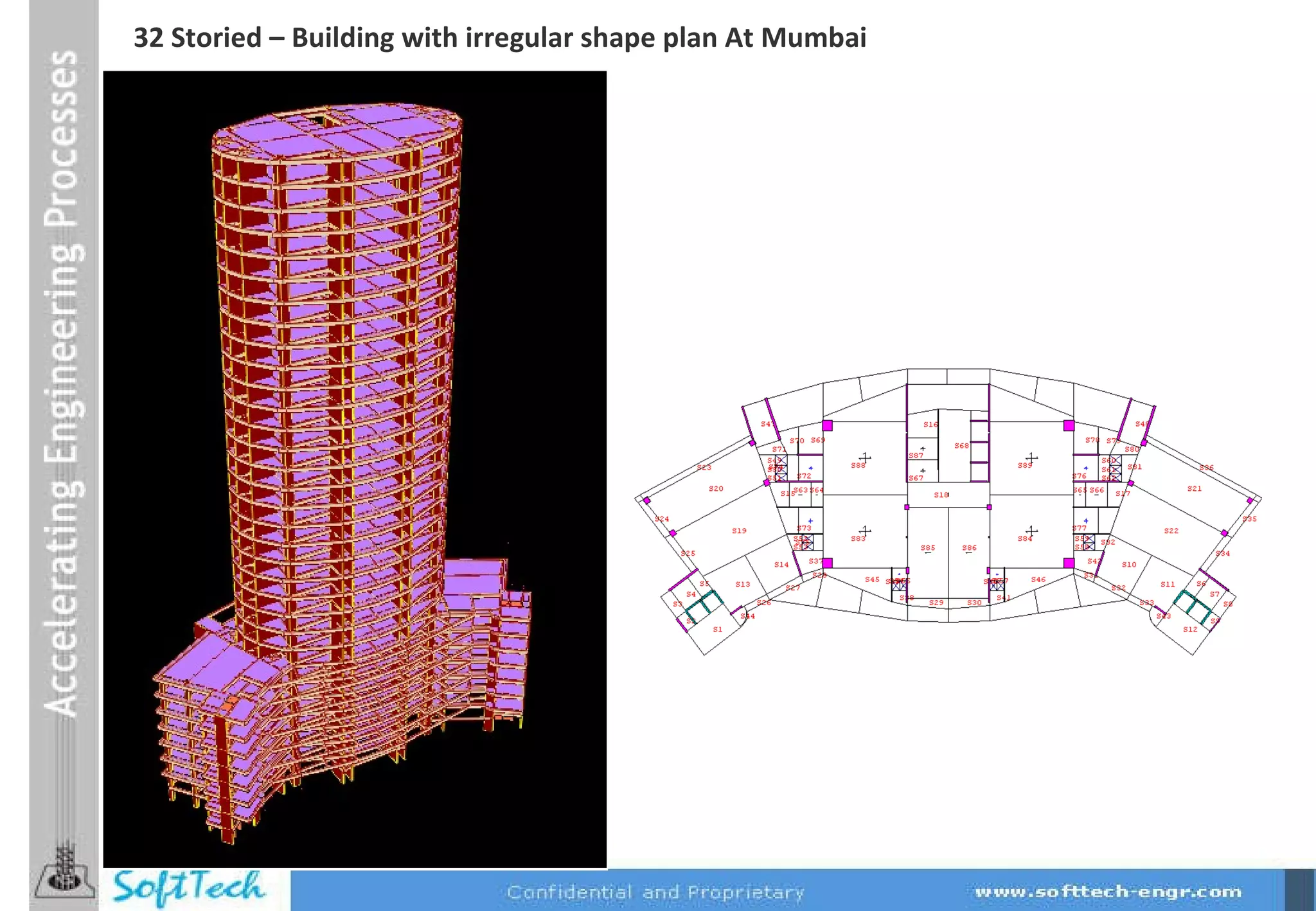 32 Storied – Building with irregular shape plan At Mumbai 