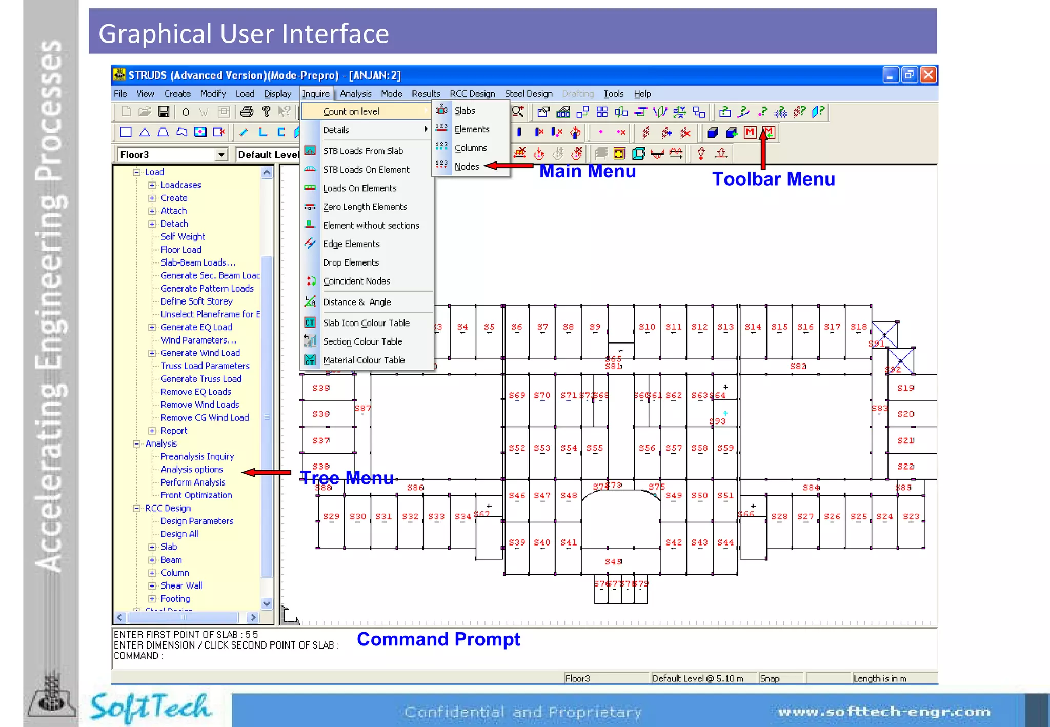Graphical User Interface Tree Menu Command Prompt   Main Menu Toolbar Menu 