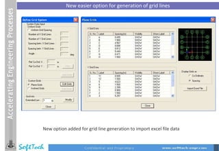 New easier option for generation of grid lines New option added for grid line generation to import excel file data 