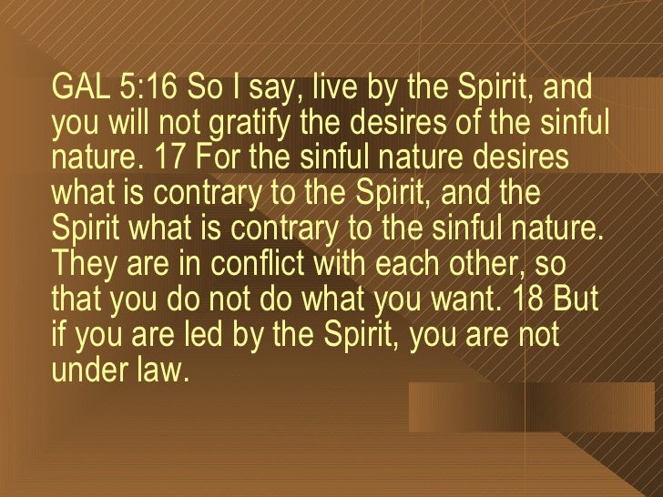 Struggling With Your Sinful Nature