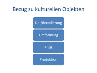 Bezug zu kulturellen Objekten