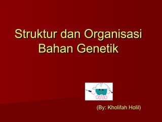Struktur dan OrganisasiStruktur dan Organisasi
Bahan GenetikBahan Genetik
(By: Kholifah Holil)(By: Kholifah Holil)
 