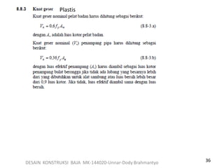 36DESAIN KONSTRUKSI BAJA MK-144020-Unnar-Dody Brahmantyo
Plastis
 
