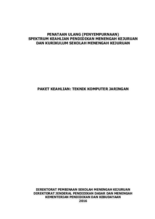 Struktur Kurikulum Tkj