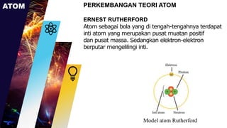 Elektron Rutherford Struktur Atom dan Sistem Periodik | PPTX