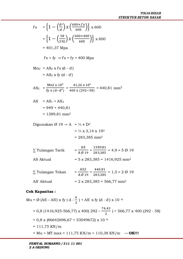 Perhitungan Harga Balok Beton Bertulang Vrogue - Riset