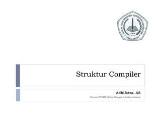 Struktur Compiler Adhifatra. AS Dosen STMIK Bina Bangsa Lhokseumawe 