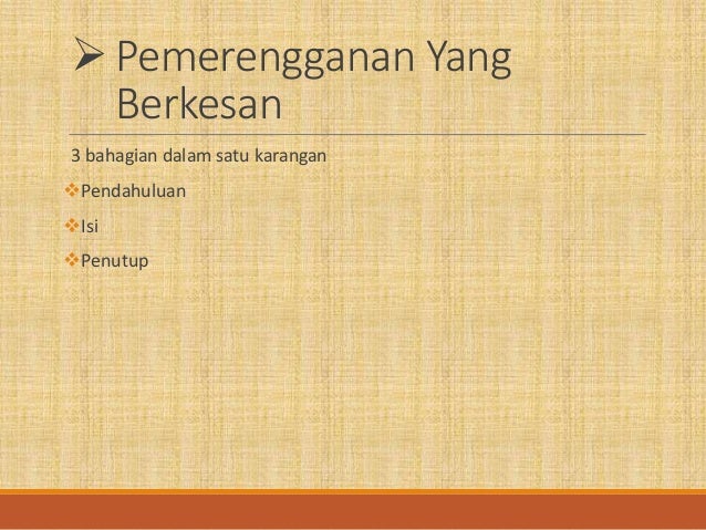 Struktur dalam penulisan pemerengganan yang berkesan