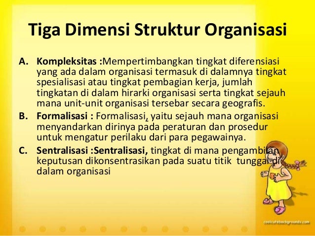 Struktur dan desain organisasi