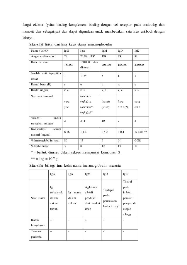 Struktur Dan Fungsi Imunoglobulin