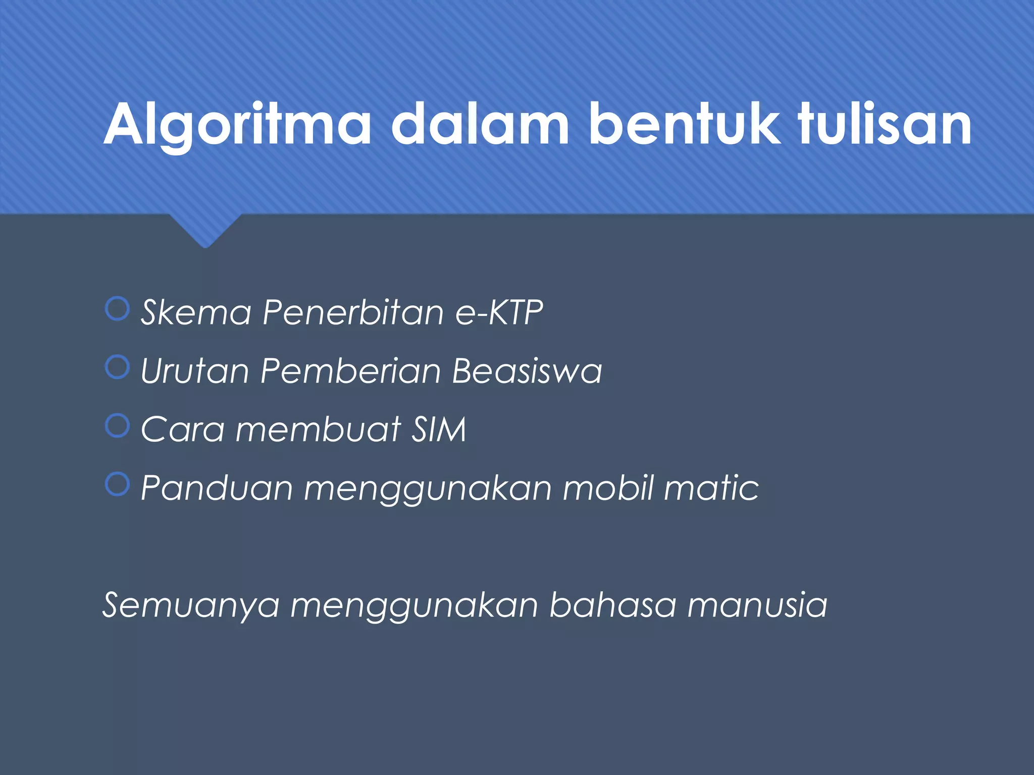 Struktur dan notasi algoritma dengan flowchart | PPT