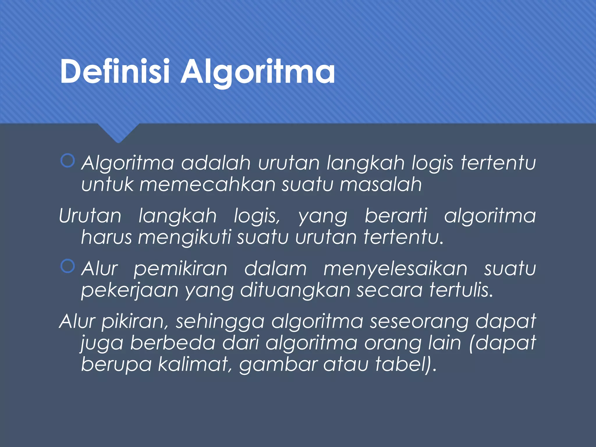 Struktur dan notasi algoritma dengan flowchart | PPT