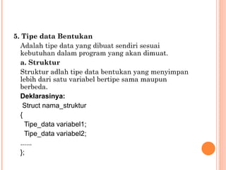 struktur dasar pemrograman bahasa C++.ppt