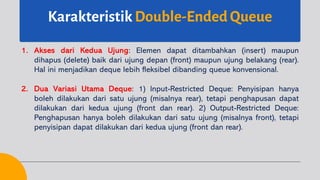 Struktur Data - 8 Circular & Double-Ended Queue | PDF