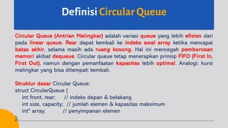 Struktur Data - 8 Circular & Double-Ended Queue | PDF