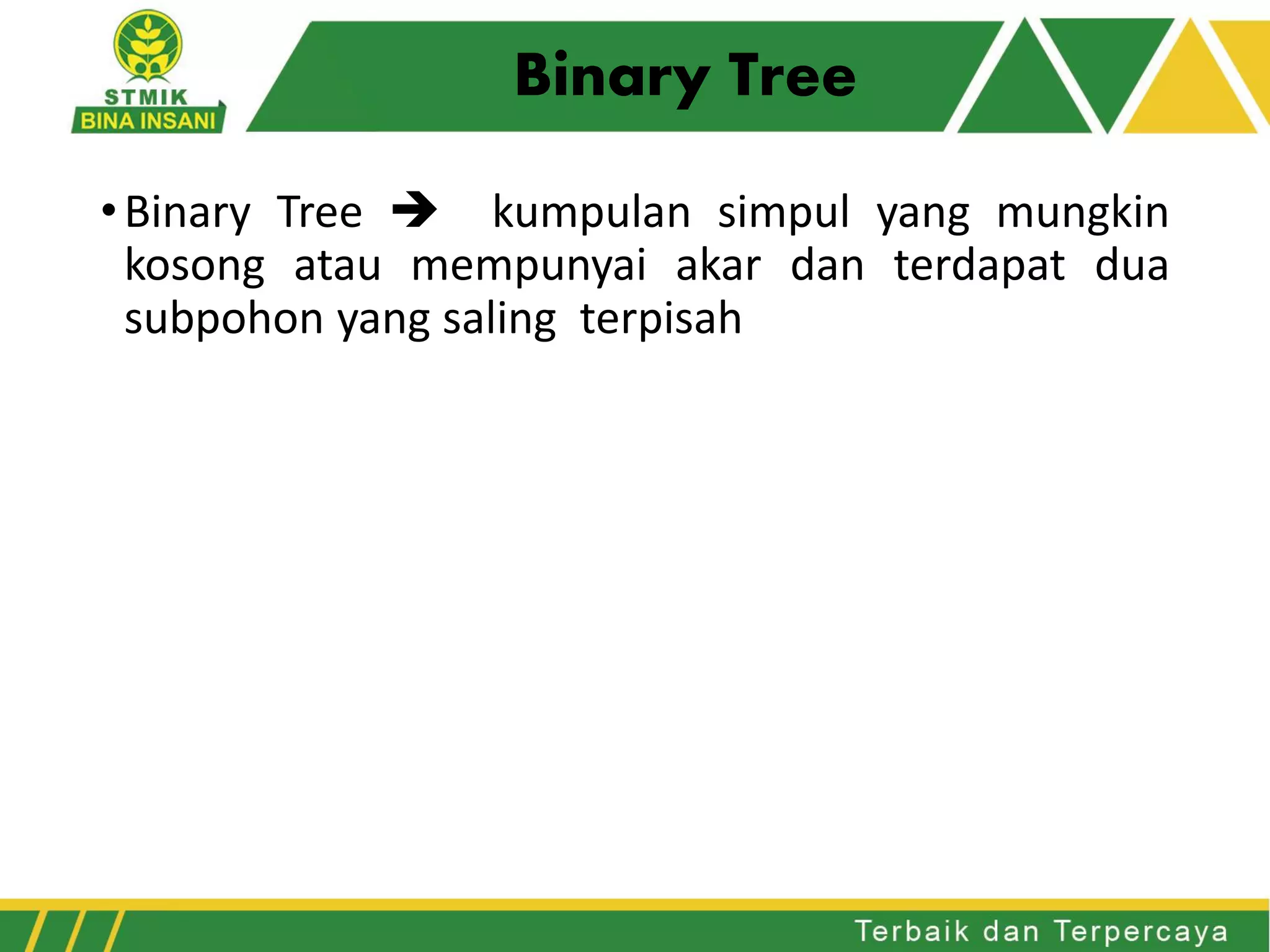 Pertemuan 9 Tree dan BinaryTree | PDF