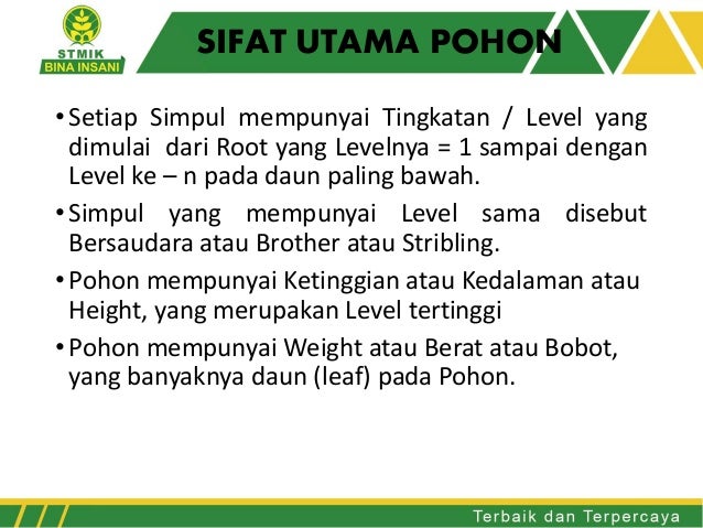 Pertemuan 9 Tree Dan Binarytree Pertemuan 9 Tree Dan Binarytree