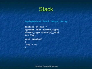 Struktur data 03 (stack) | PPT