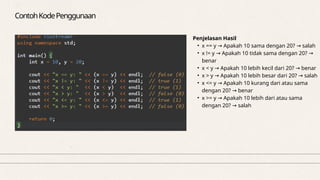 Struktur Data Operator-Operator dan Logika di C++.pptx