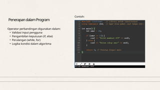 Struktur Data Operator-Operator dan Logika di C++.pptx