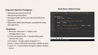 Struktur Data Operator-Operator dan Logika di C++.pptx
