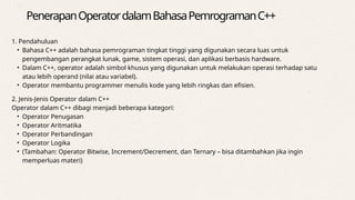 Struktur Data Operator-Operator dan Logika di C++.pptx