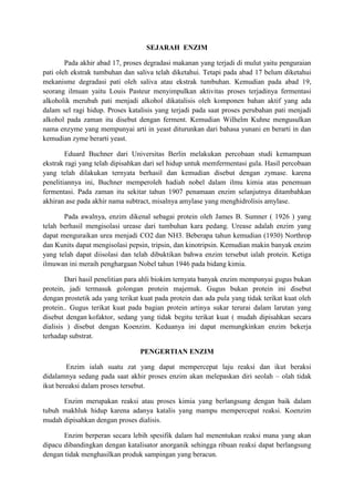 Struktur enzim | DOCX