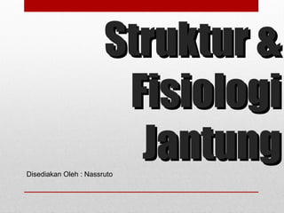 Struktur &Struktur &
FisiologiFisiologi
JantungJantungDisediakan Oleh : Nassruto
 