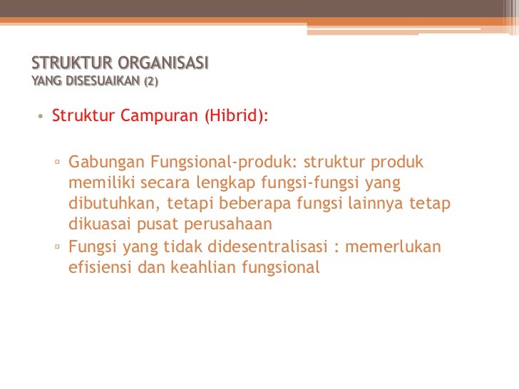 Struktur organisasi