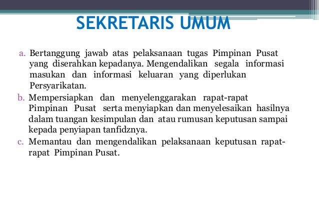 Struktur Organisasi Muhammadiyah