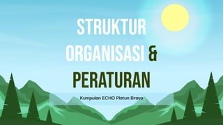 Struktur
organisasi &
peraturan
Kumpulan ECHO Platun Bravo
 