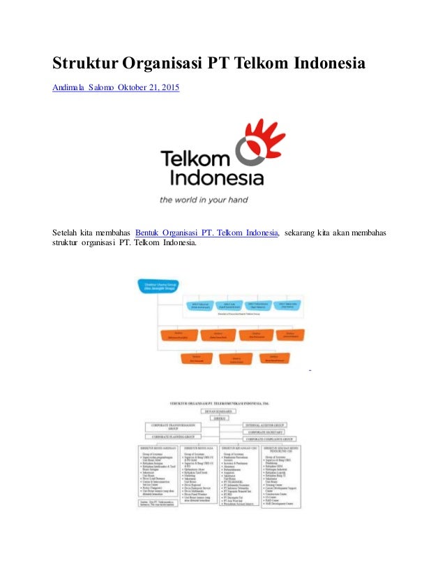 Struktur Organisasi Pt Telkom Indonesia