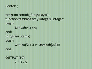 struktur pemrograman pascal - MATA KULIAH STRUKTUR DATA | PPT