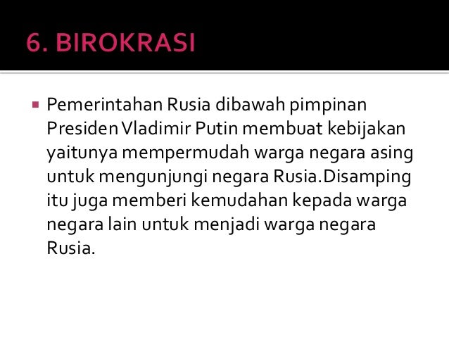 Struktur politik negara rusia