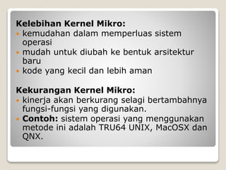 Bernis Sagita - Struktur Sistem Operasi | PPTX