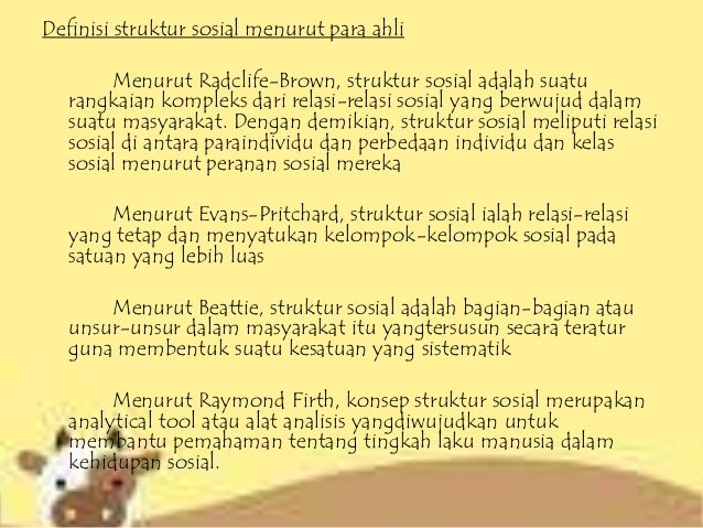 Struktur Sosial