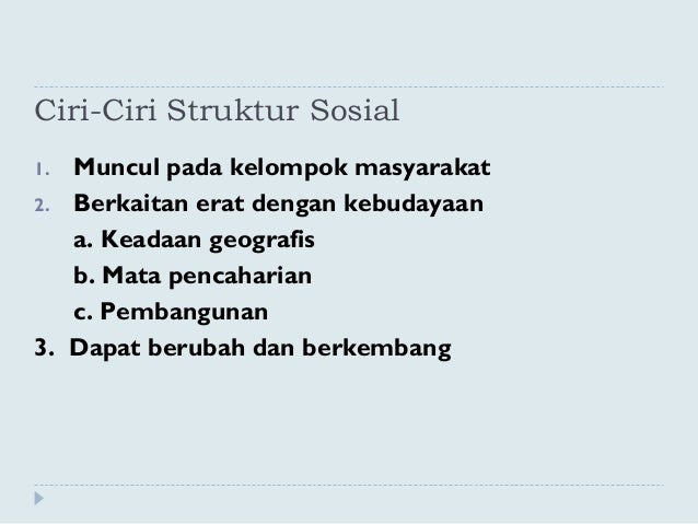 Struktur Sosial