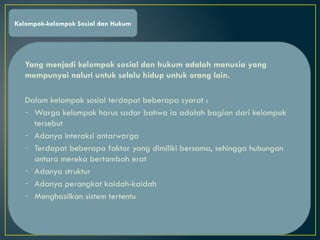Struktur Sosial Dan Hukum Kel 2 Fanita Pptx