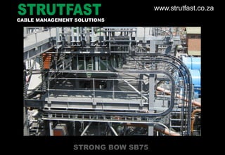 STRONG BOW SB75
CABLE MANAGEMENT SOLUTIONS
www.strutfast.co.za
 