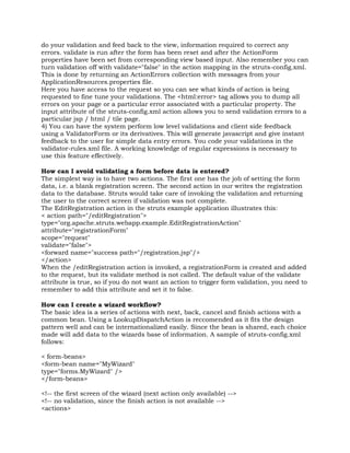 Struts Interview Questions