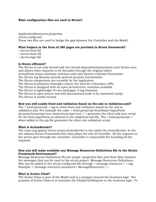 Struts Interview Questions