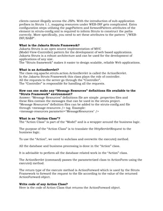 Struts Interview Questions