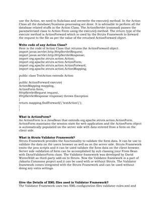 Struts Interview Questions