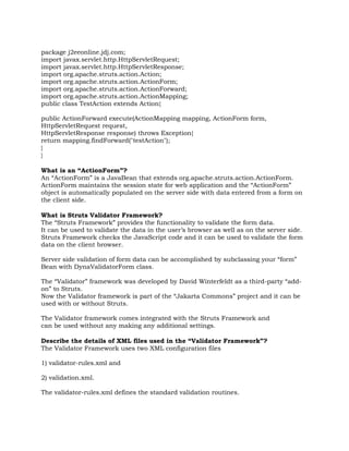 Struts Interview Questions