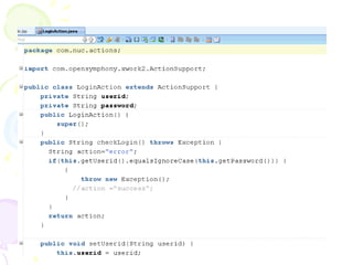 Step -2 Create Action Class
 