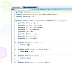 Step -2 Create Action Class
 