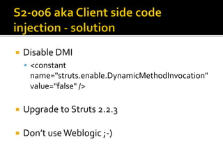 Łukasz Lenart "How secure your web framework is? Based on Apache Struts 2"
