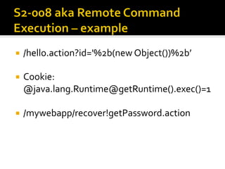 Łukasz Lenart "How secure your web framework is? Based on Apache Struts 2"