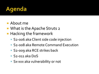 Łukasz Lenart "How secure your web framework is? Based on Apache Struts 2"