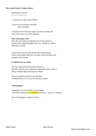Struts2 notes | PDF